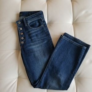 Lucky brand crop flare jean